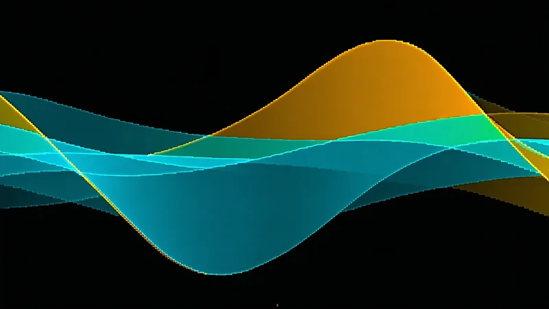 Abstract forecast accuracy visualization showing predicted vs actual energy demand curves