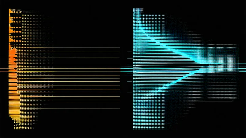 Abstract visualization of two contrasting HVAC control output formats