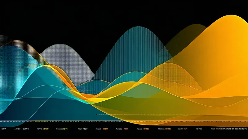 Abstract multi-building pilot data visualization showing aggregated thermal forecast results
